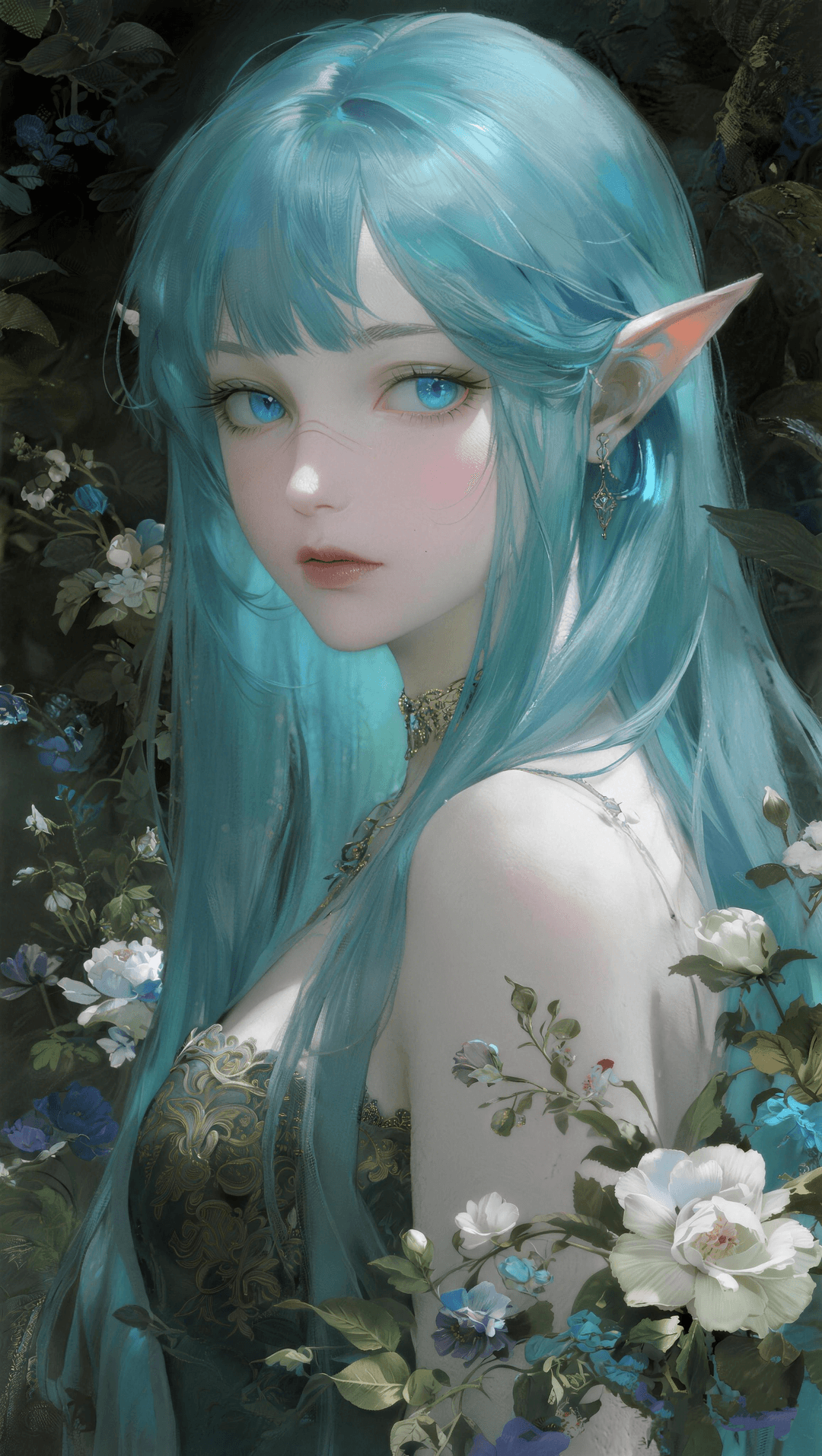 花卉精灵肖像